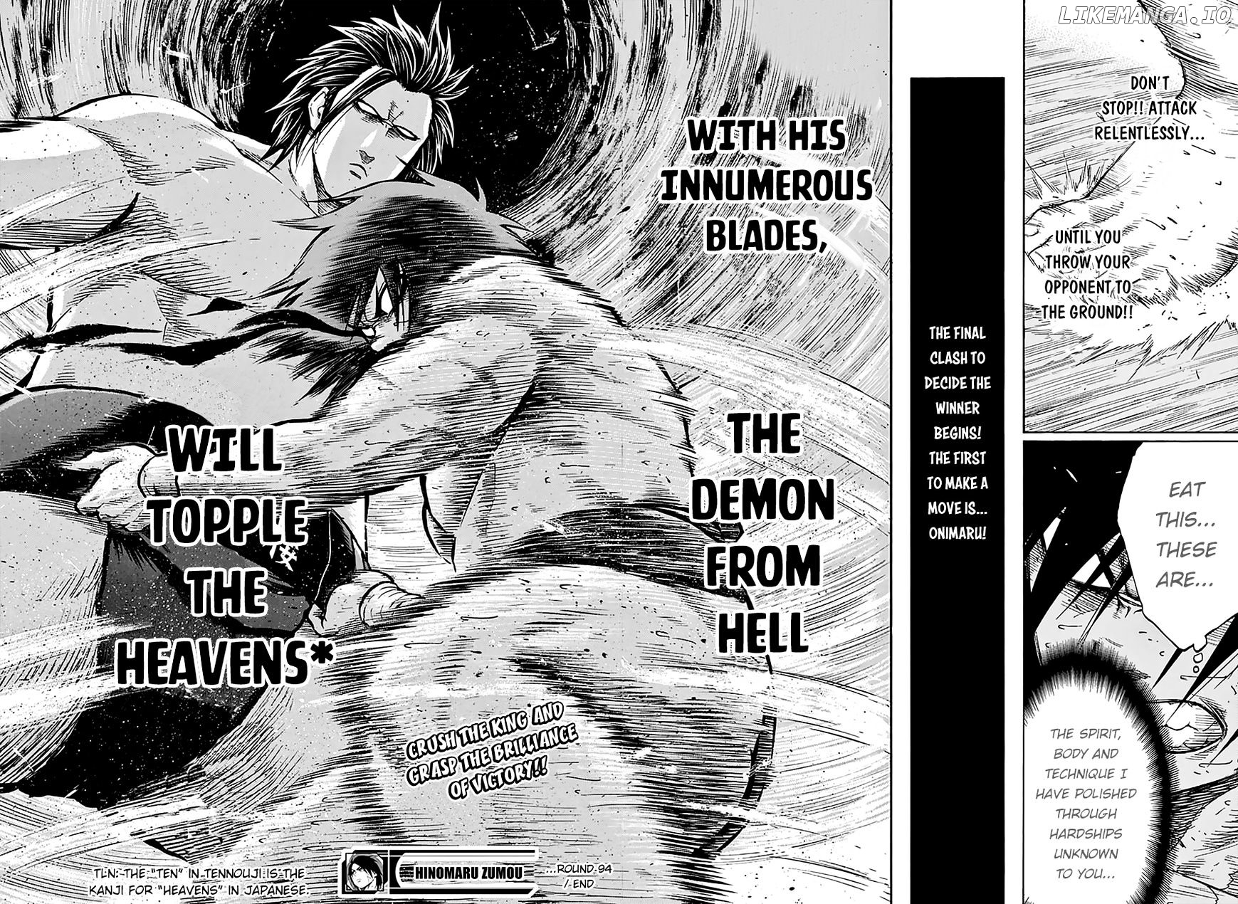 Hinomaru Zumou chapter 94 - page 19