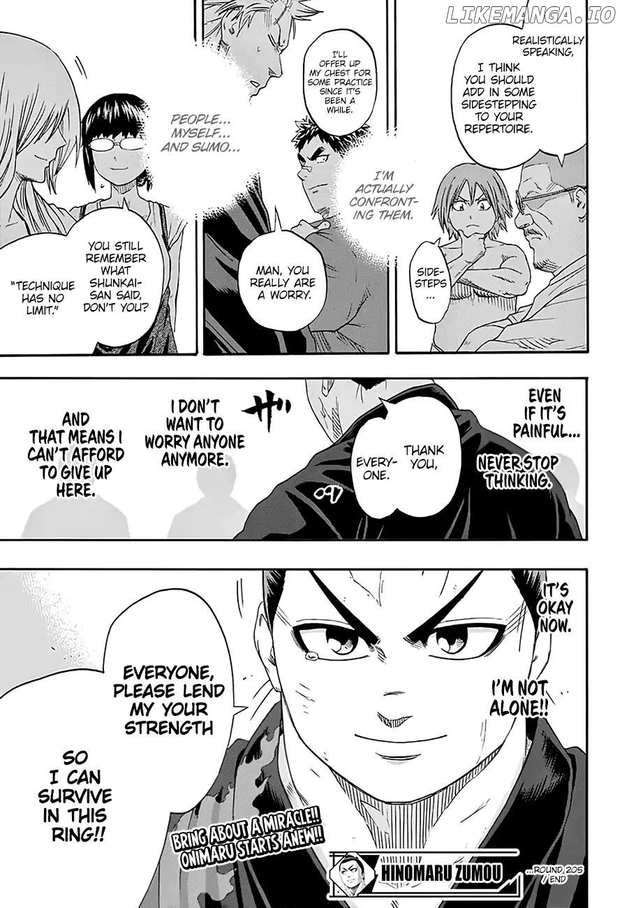 Hinomaru Zumou chapter 205 - page 19