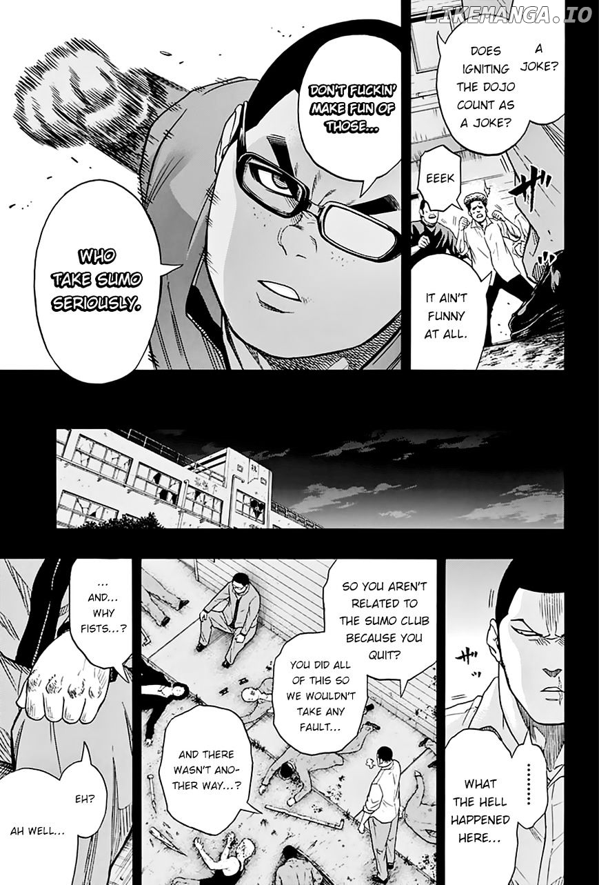 Hinomaru Zumou chapter 61 - page 8