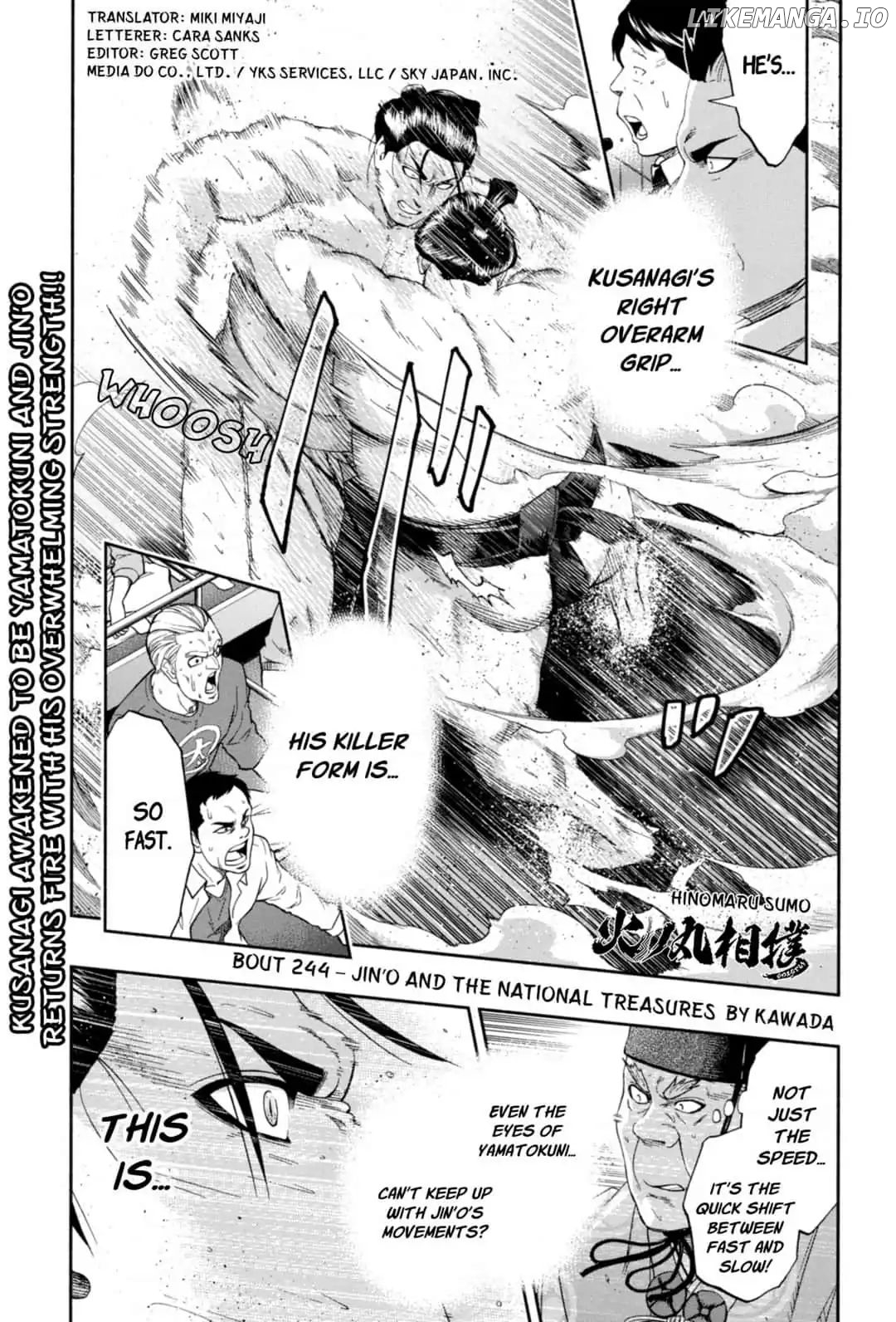 Hinomaru Zumou chapter 244 - page 1