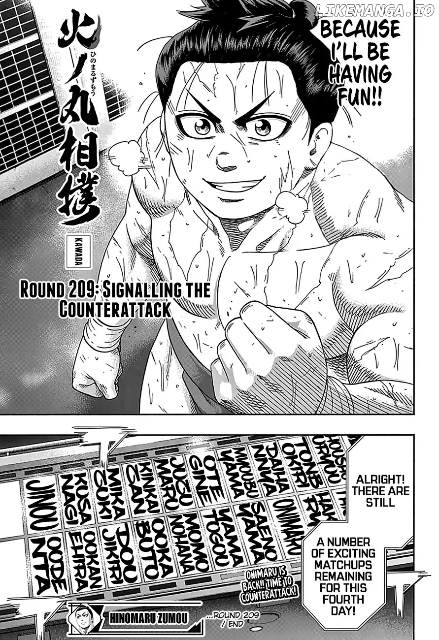 Hinomaru Zumou chapter 209 - page 18