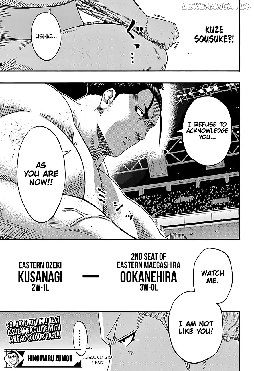 Hinomaru Zumou chapter 210 - page 17