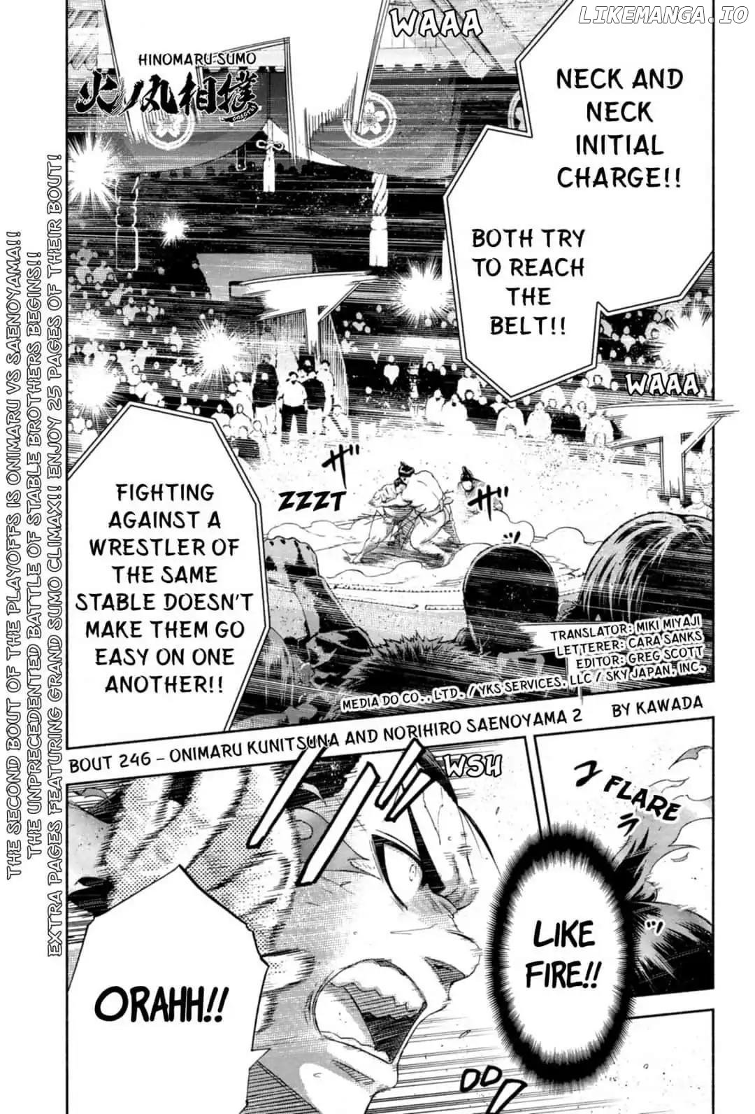 Hinomaru Zumou chapter 246 - page 1