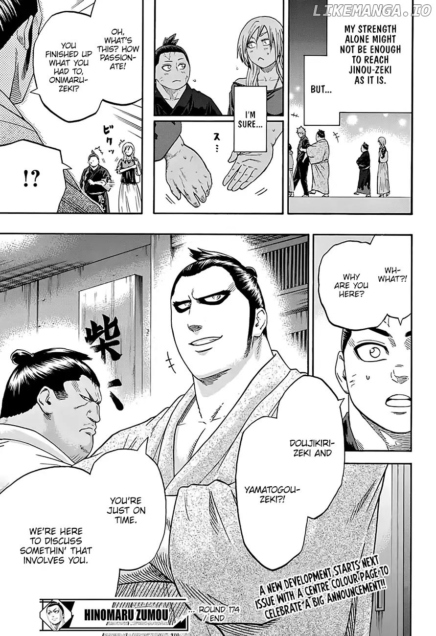 Hinomaru Zumou chapter 174 - page 19