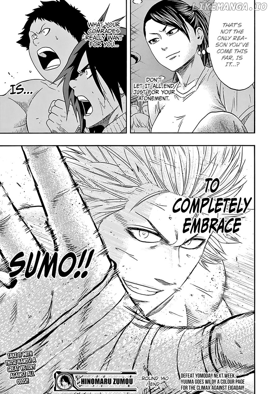 Hinomaru Zumou chapter 140 - page 21