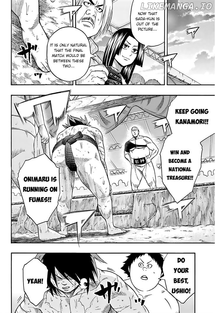 Hinomaru Zumou chapter 74 - page 14