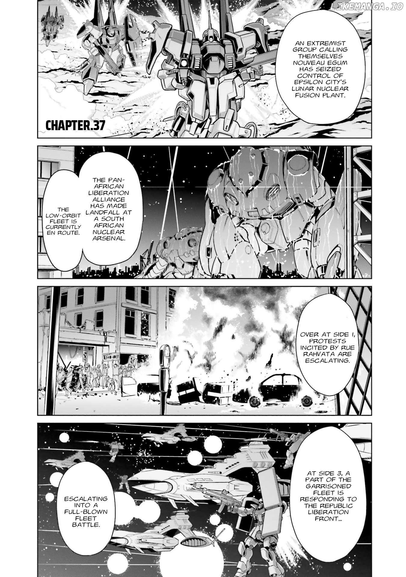 Mobile Suit Gundam F90 FF Chapter 37 - page 1