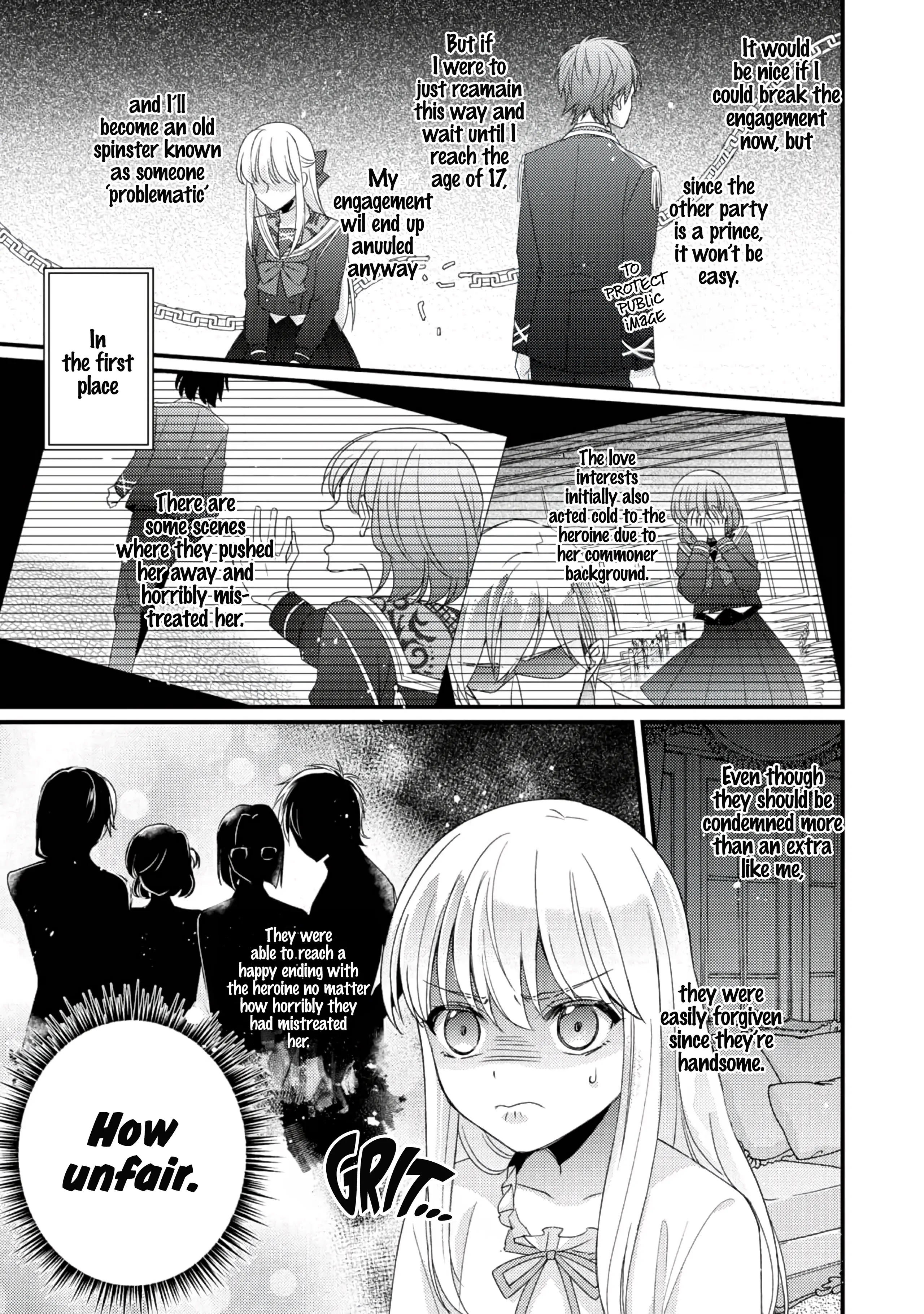 Mob Douzen No Akuyaku Reijou Wa Dansou Shite Kouryaku Taishou No Za O Nerau Chapter 1 - page 14