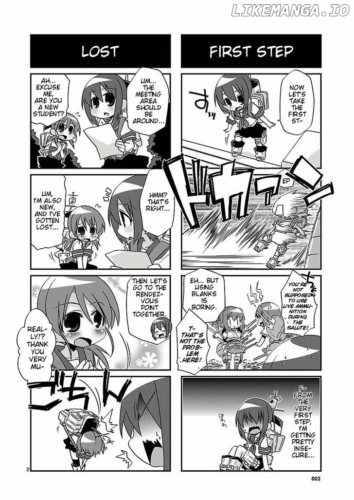 Kantai Collection - Kankore - 4-koma Comic - Fubuki, Ganbarimasu! chapter 1 - page 2