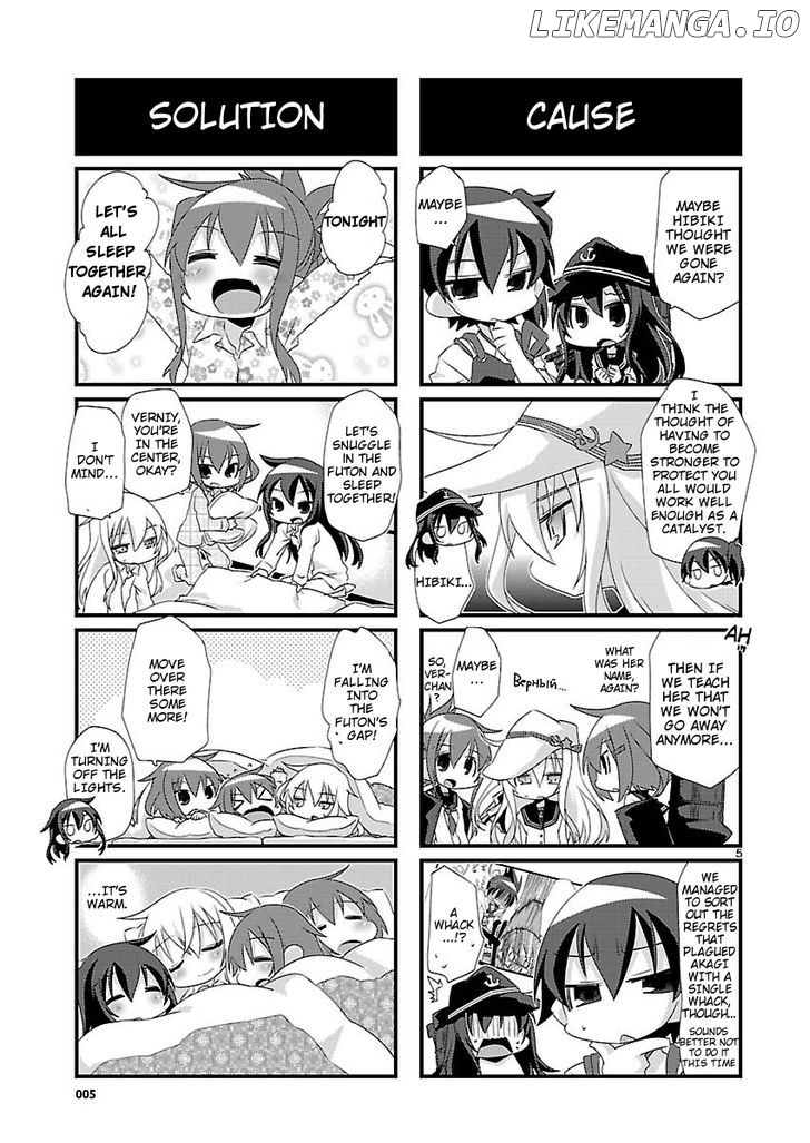 Kantai Collection - Kankore - 4-koma Comic - Fubuki, Ganbarimasu! chapter 13 - page 5