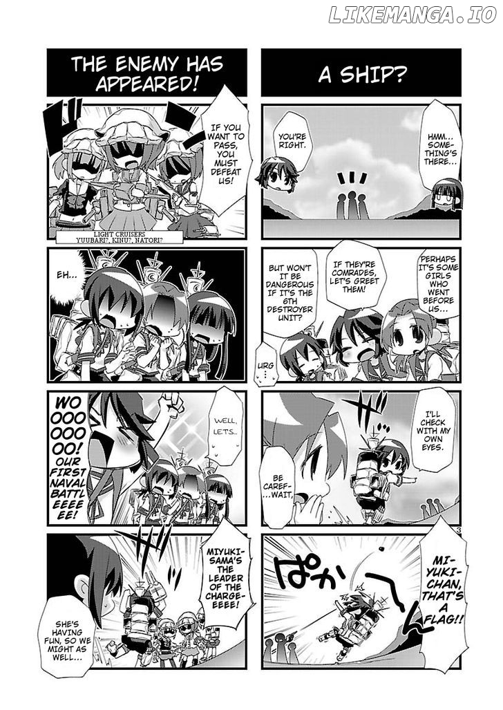 Kantai Collection - Kankore - 4-koma Comic - Fubuki, Ganbarimasu! chapter 15 - page 3