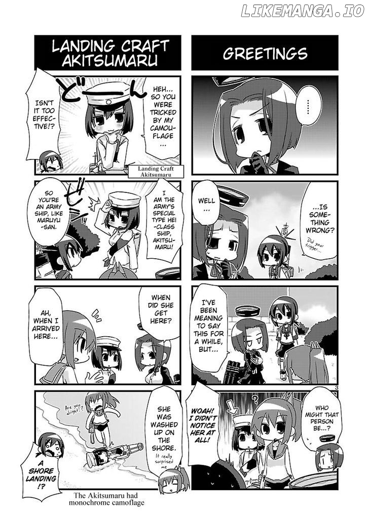 Kantai Collection - Kankore - 4-koma Comic - Fubuki, Ganbarimasu! chapter 33 - page 3