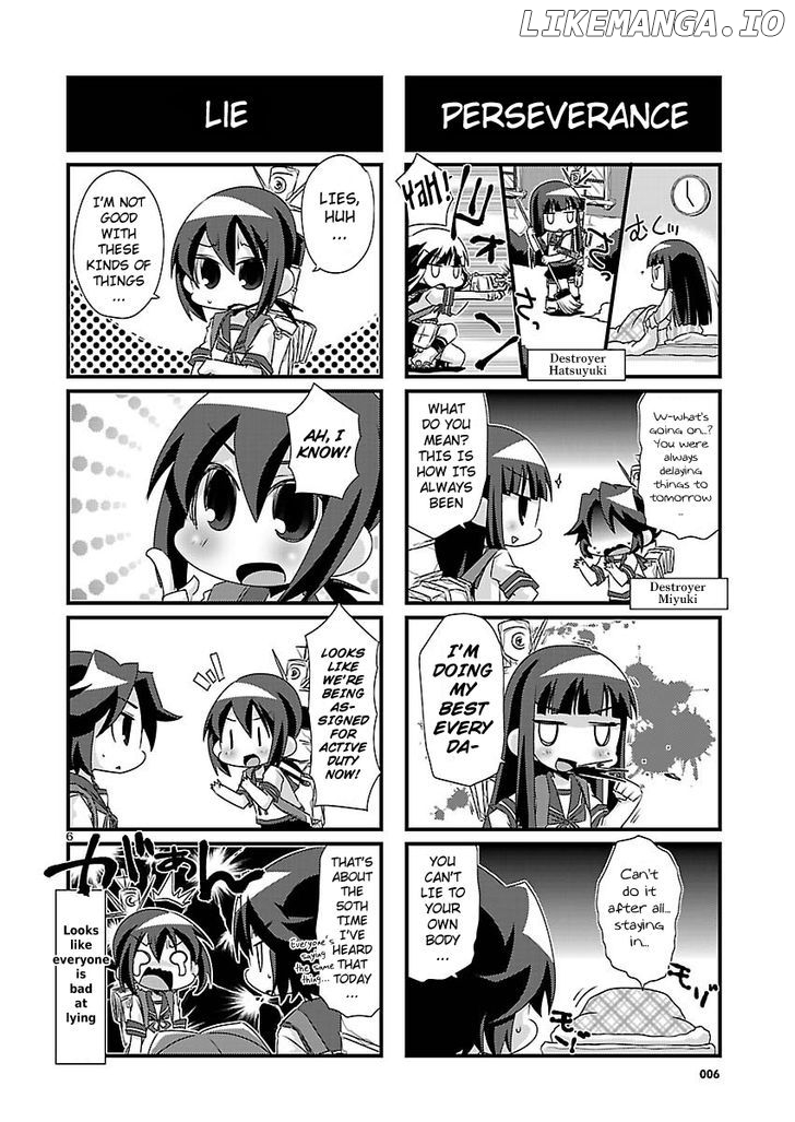 Kantai Collection - Kankore - 4-koma Comic - Fubuki, Ganbarimasu! chapter 34 - page 6