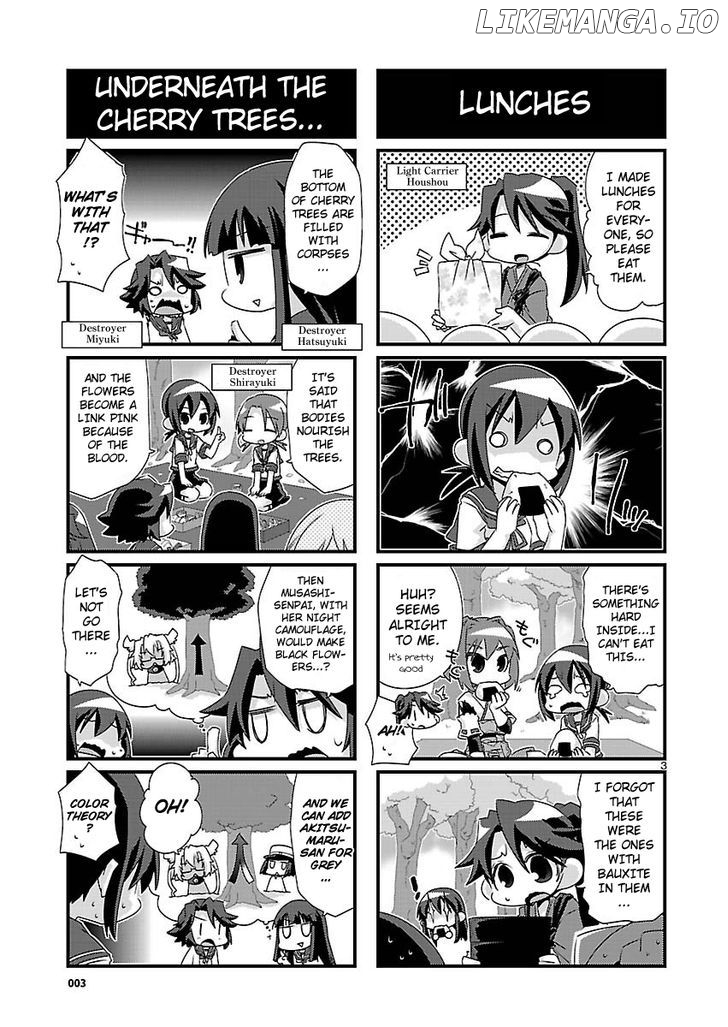 Kantai Collection - Kankore - 4-koma Comic - Fubuki, Ganbarimasu! chapter 35 - page 3