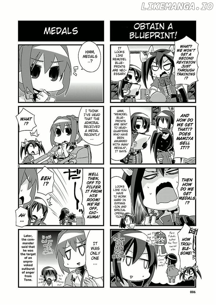 Kantai Collection - Kankore - 4-koma Comic - Fubuki, Ganbarimasu! chapter 39 - page 6