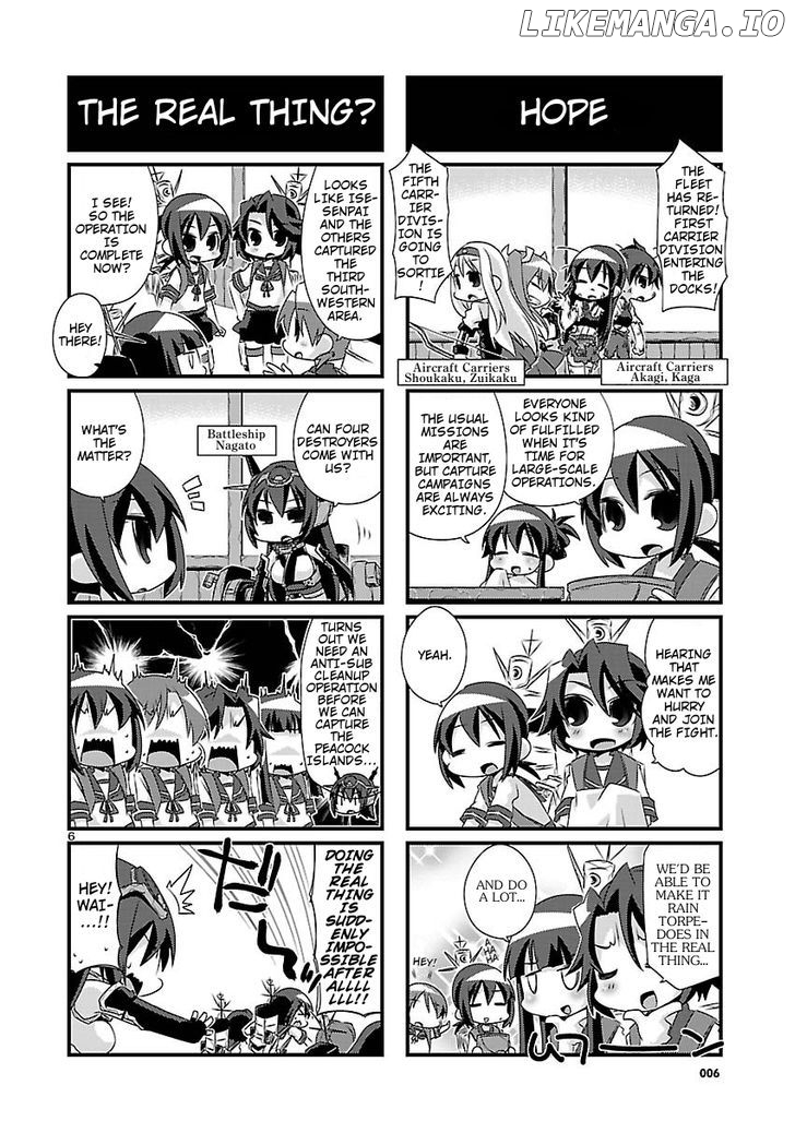 Kantai Collection - Kankore - 4-koma Comic - Fubuki, Ganbarimasu! chapter 40 - page 6