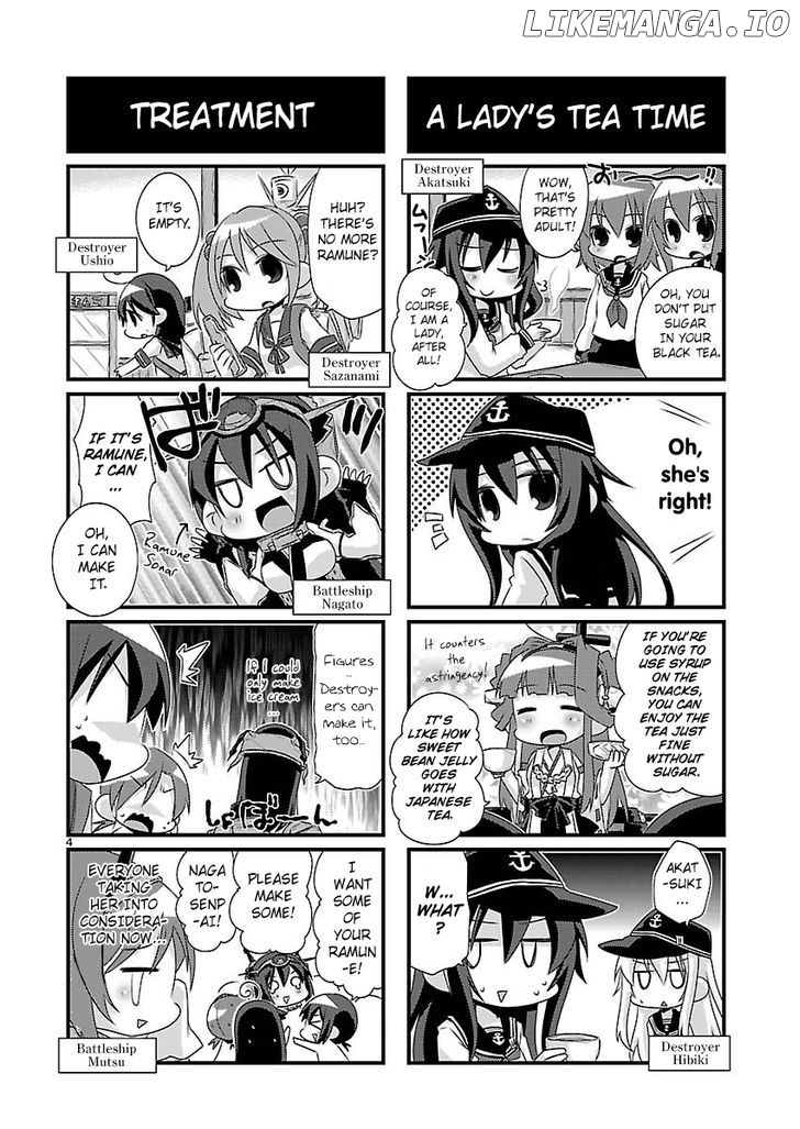 Kantai Collection - Kankore - 4-koma Comic - Fubuki, Ganbarimasu! chapter 45 - page 4