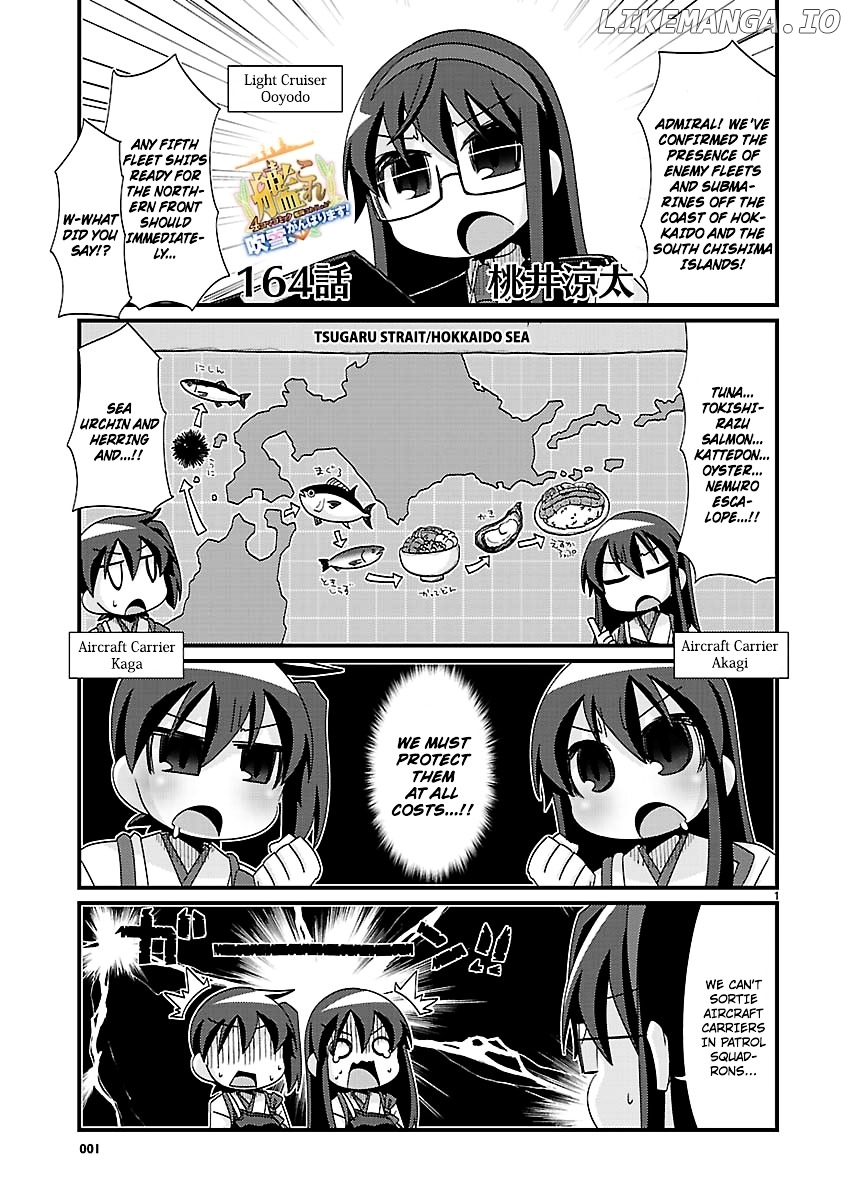 Kantai Collection - Kankore - 4-koma Comic - Fubuki, Ganbarimasu! chapter 164 - page 1