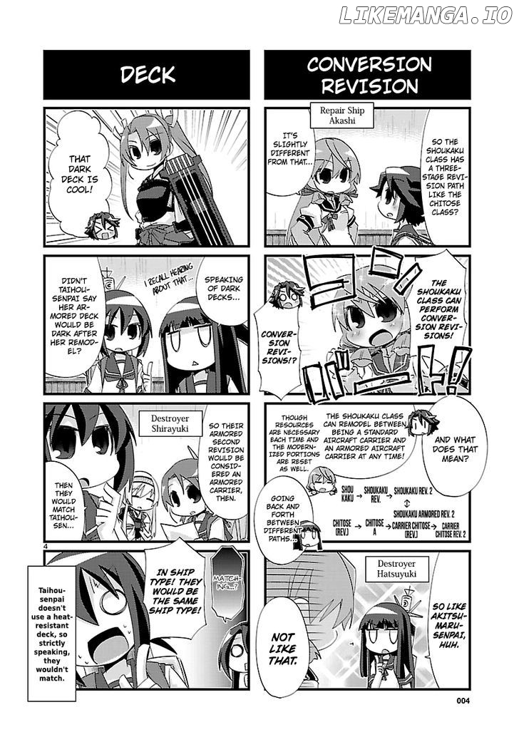 Kantai Collection - Kankore - 4-koma Comic - Fubuki, Ganbarimasu! chapter 107 - page 4