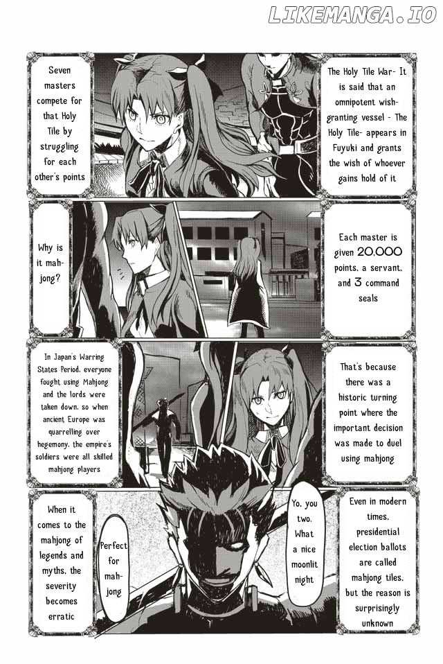 Fate/Mahjong Night - Seihai Sensou chapter 8 - page 1