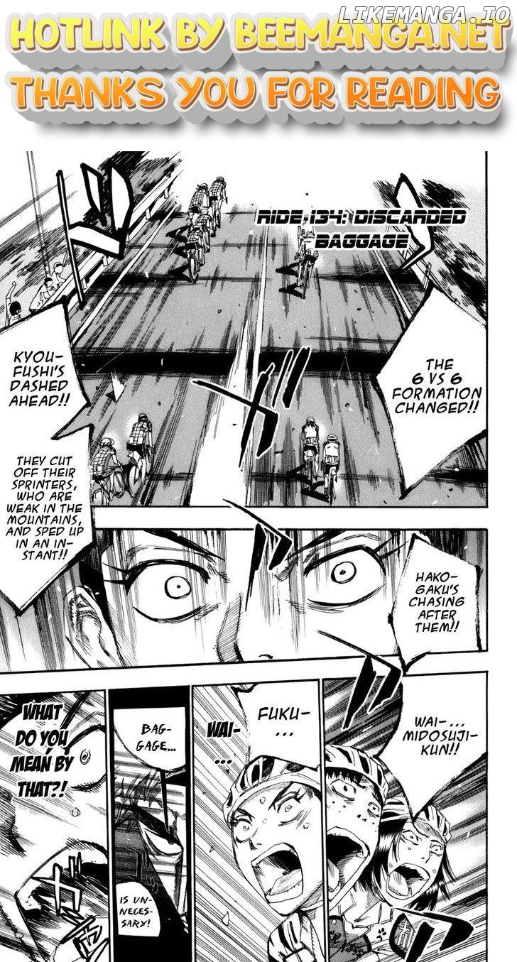 Yowamushi Pedal Chapter 134 - page 1