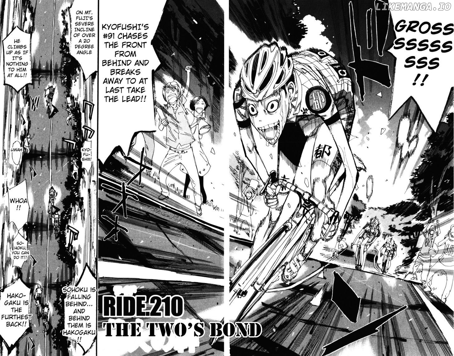 Yowamushi Pedal Chapter 210 - page 2