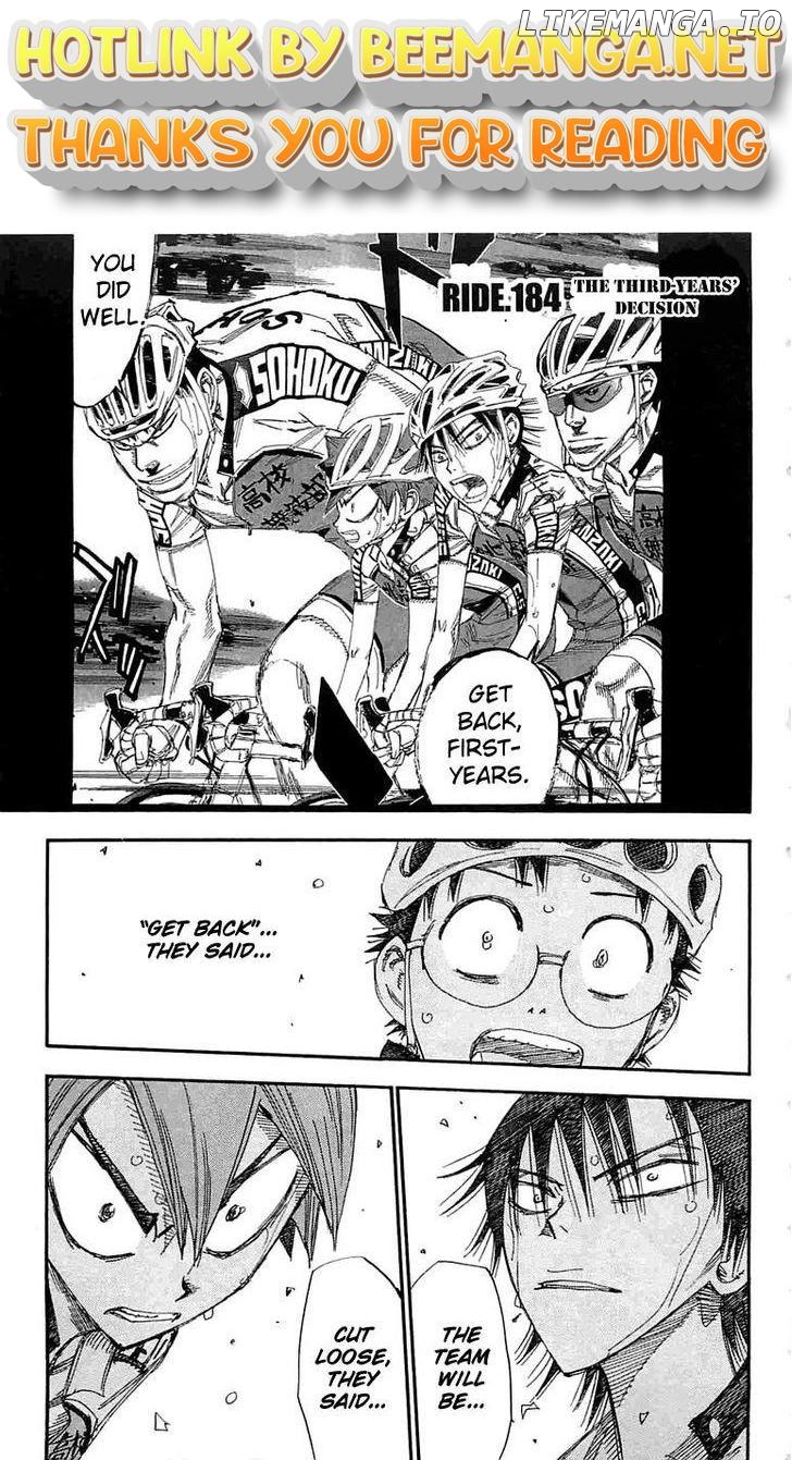 Yowamushi Pedal Chapter 184 - page 1