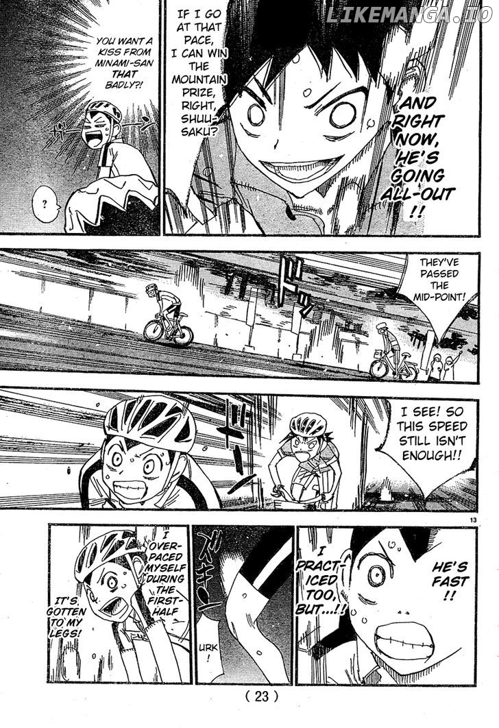 Yowamushi Pedal Chapter 154.3 - page 14