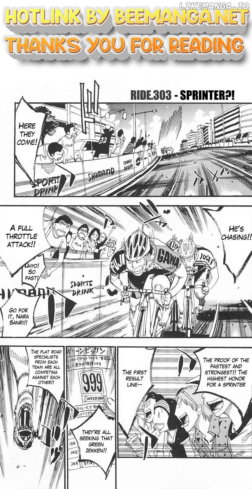 Yowamushi Pedal Chapter 303 - page 1