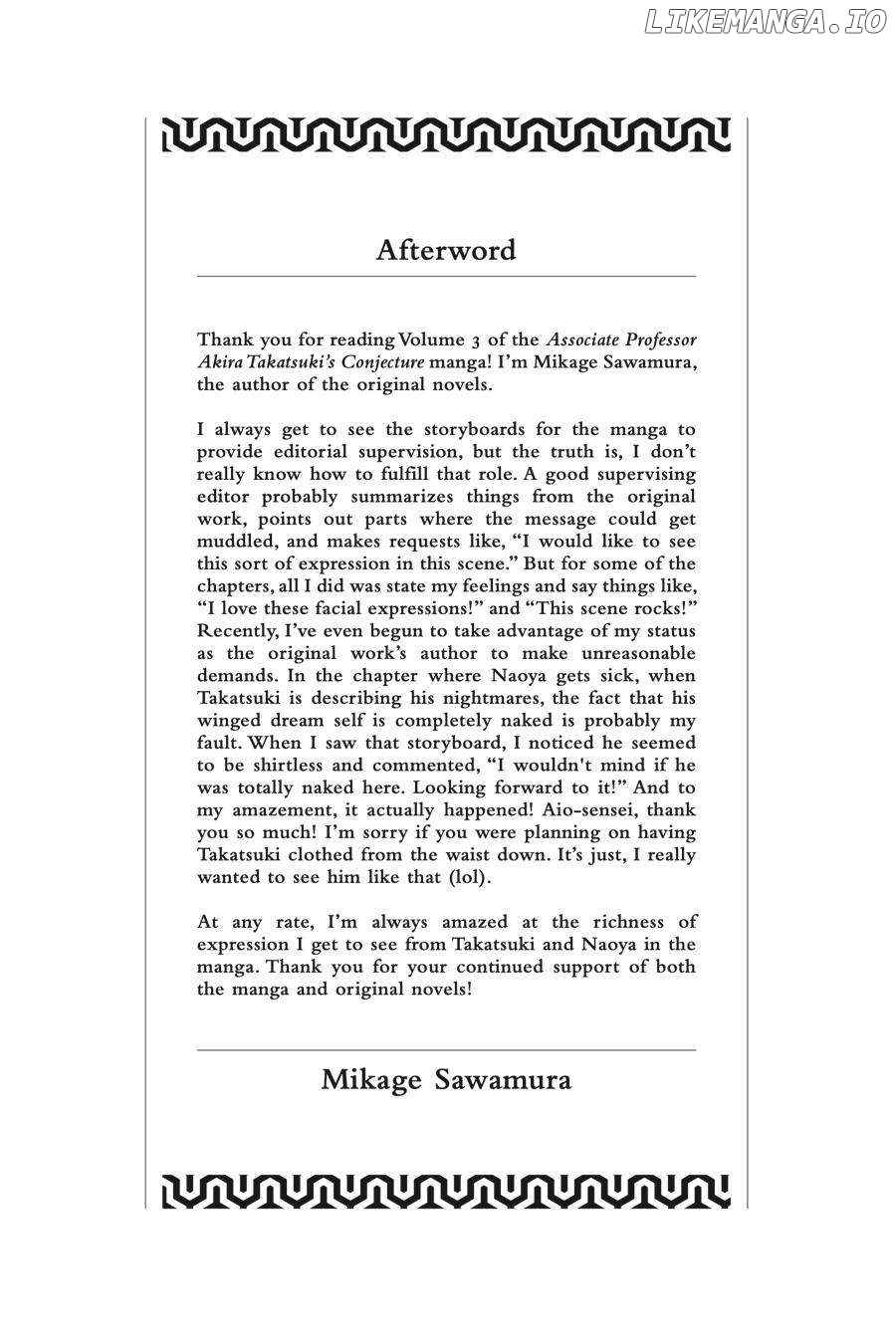 Associate Professor Akira Takatsuki's Conjecture chapter 6.2 - page 34