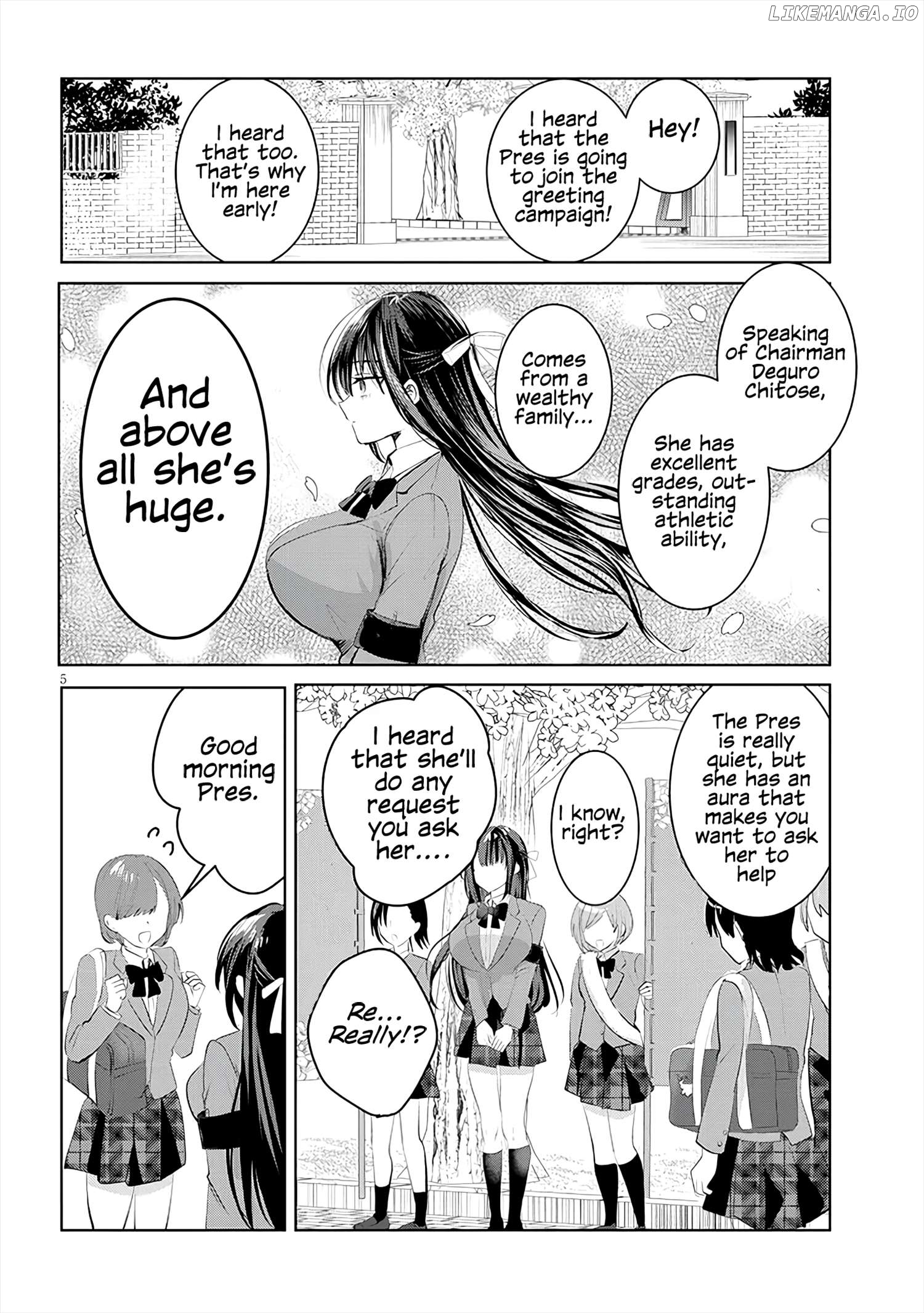 Kotowarenai Kaichou wa Tomoe-kun ni Dake shite Agetai Chapter 1 - page 5