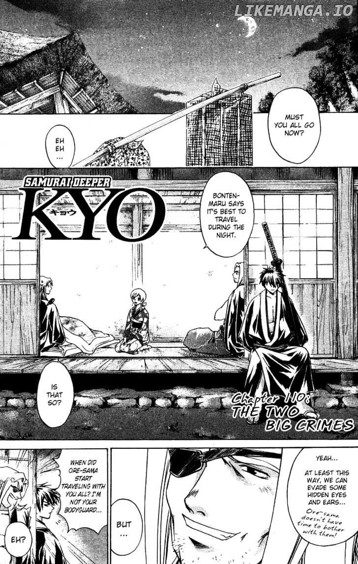 Samurai Deeper Kyo chapter 110 - page 2