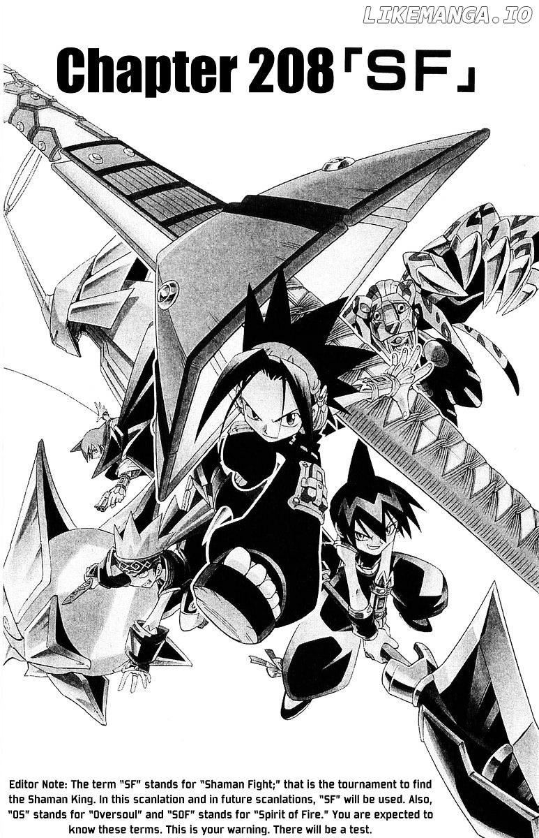 Shaman King Chapter 208 - page 1