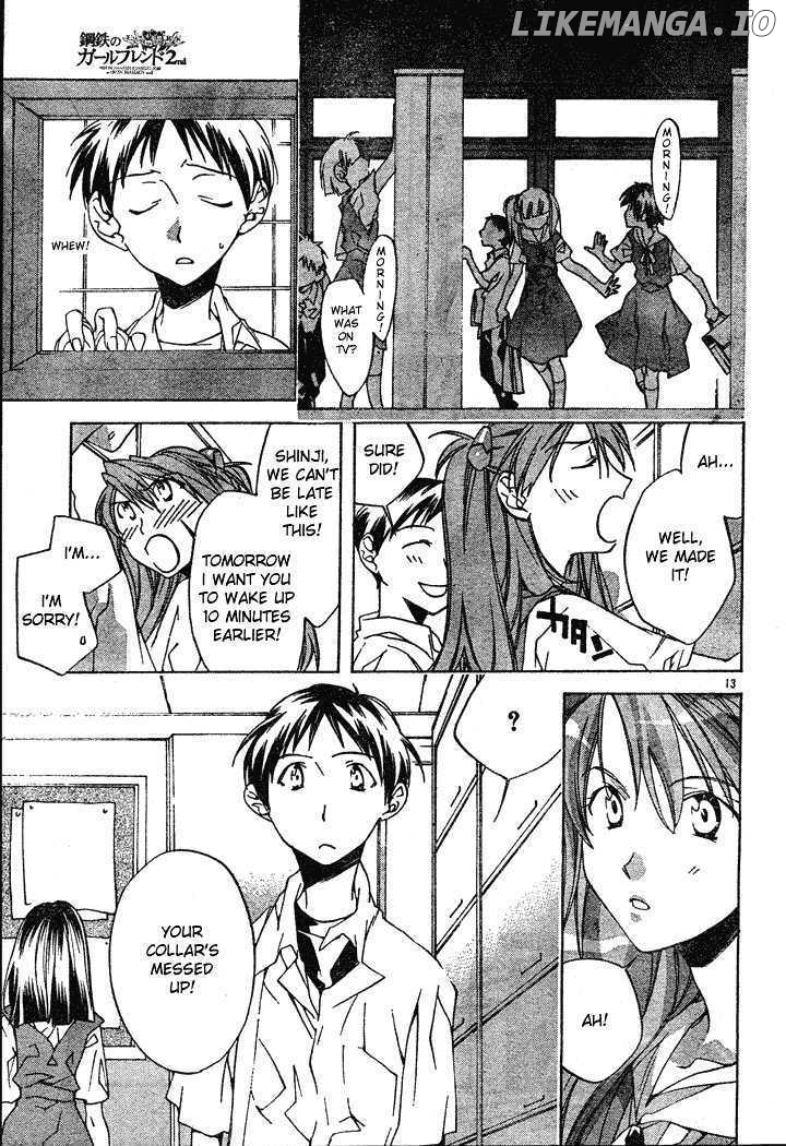 Neon Genesis Evangelion: Koutetsu no Girlfriend 2nd chapter 1 - page 16