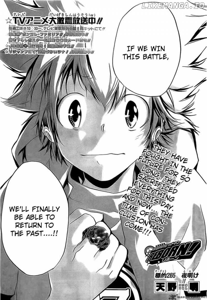 Kateikyoushi Hitman Reborn! chapter 265 - page 3