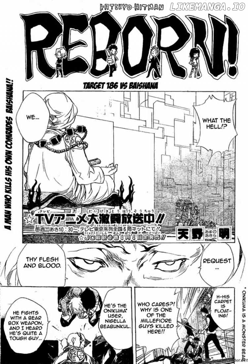 Kateikyoushi Hitman Reborn! chapter 186 - page 1