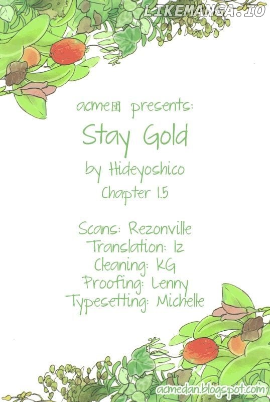 Stay Gold (Hideyoshico) chapter 1.5 - page 1