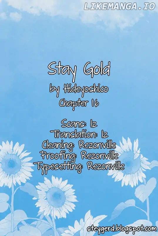 Stay Gold (Hideyoshico) chapter 16 - page 1