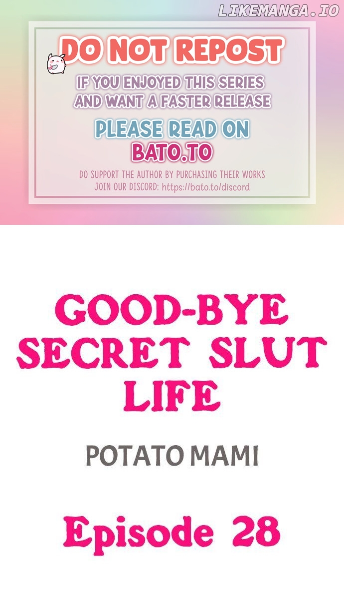 Good-Bye Secret Slut Life chapter 28 - page 1