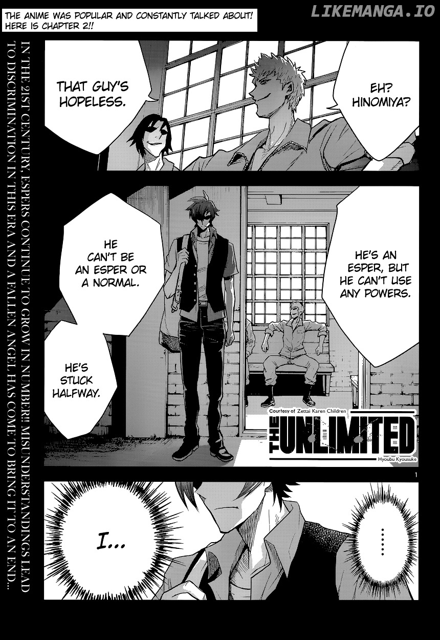 The Unlimited - Hyoubu Kyousuke chapter 2 - page 1