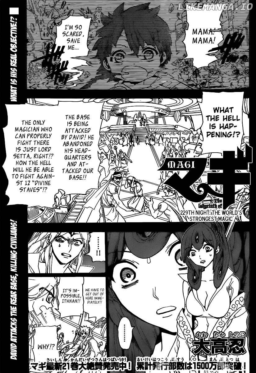 Magi - Labyrinth of Magic Chapter 229 - page 2
