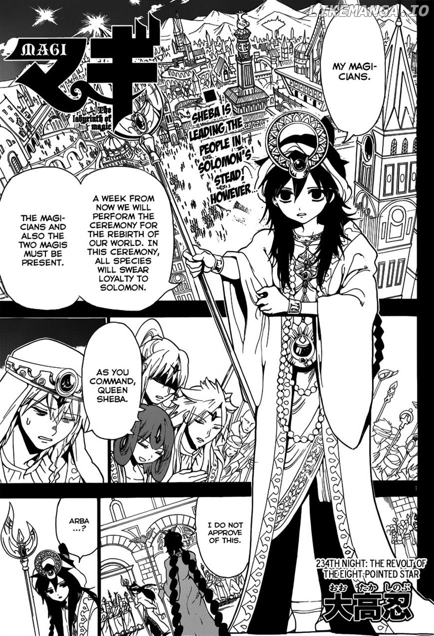 Magi - Labyrinth of Magic Chapter 234 - page 1