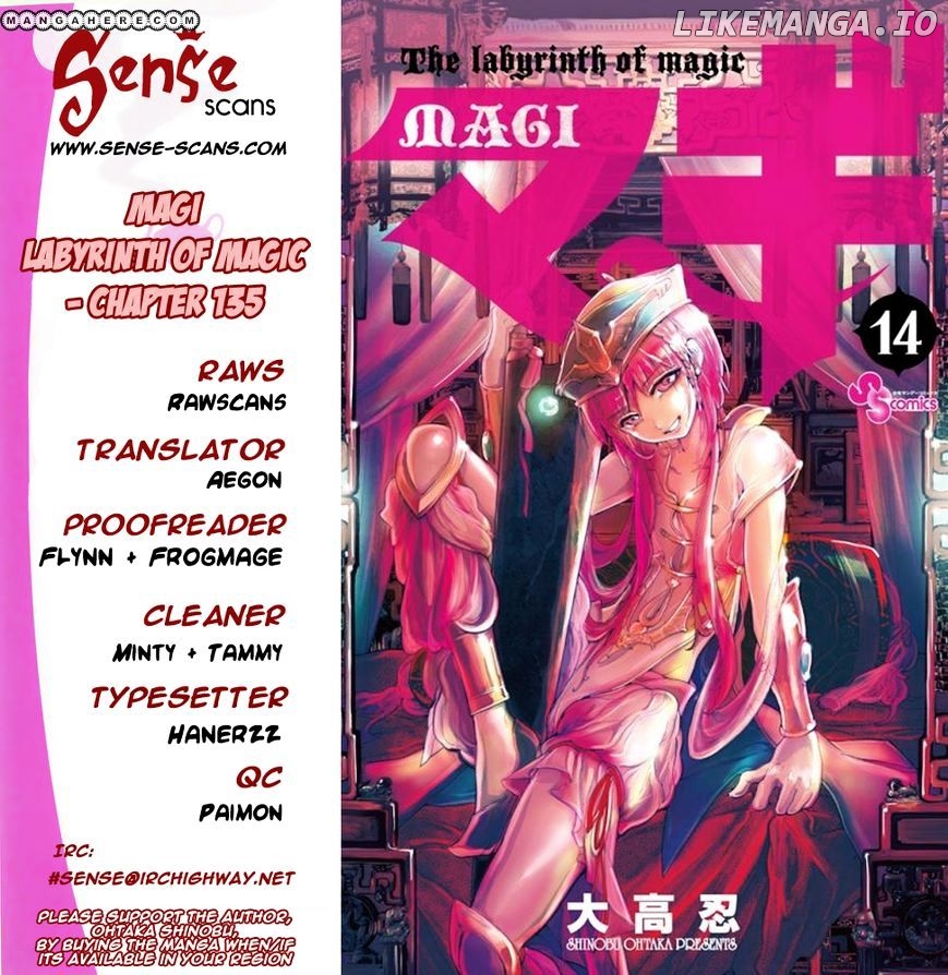 Magi - Labyrinth of Magic Chapter 135 - page 1