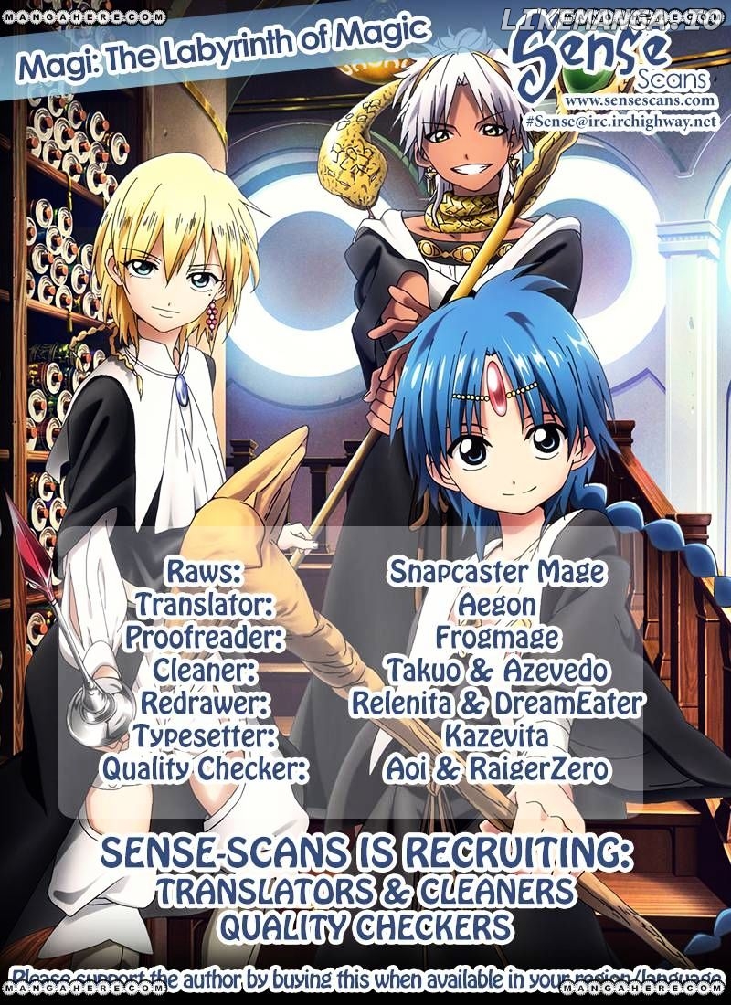Magi - Labyrinth of Magic Chapter 218 - page 1