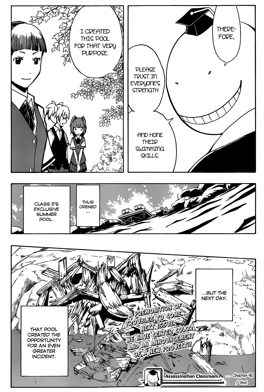 Assassination Classroom Extra chapter 45 - page 20