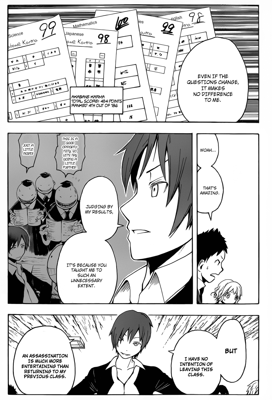 Assassination Classroom Extra chapter 14 - page 18