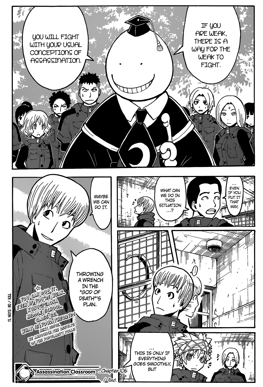 Assassination Classroom Extra chapter 106 - page 20