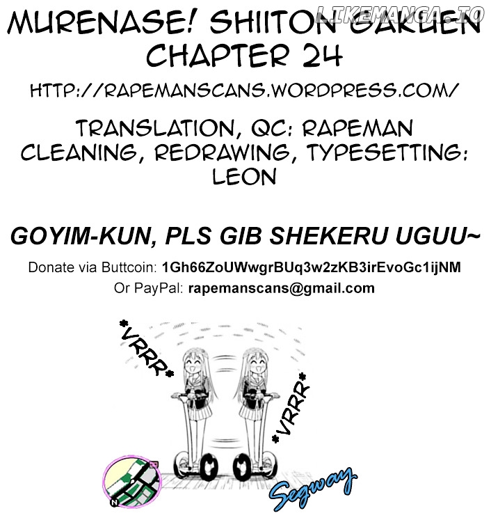 Murenase! Shiiton Gakuen Chapter 24 - page 21