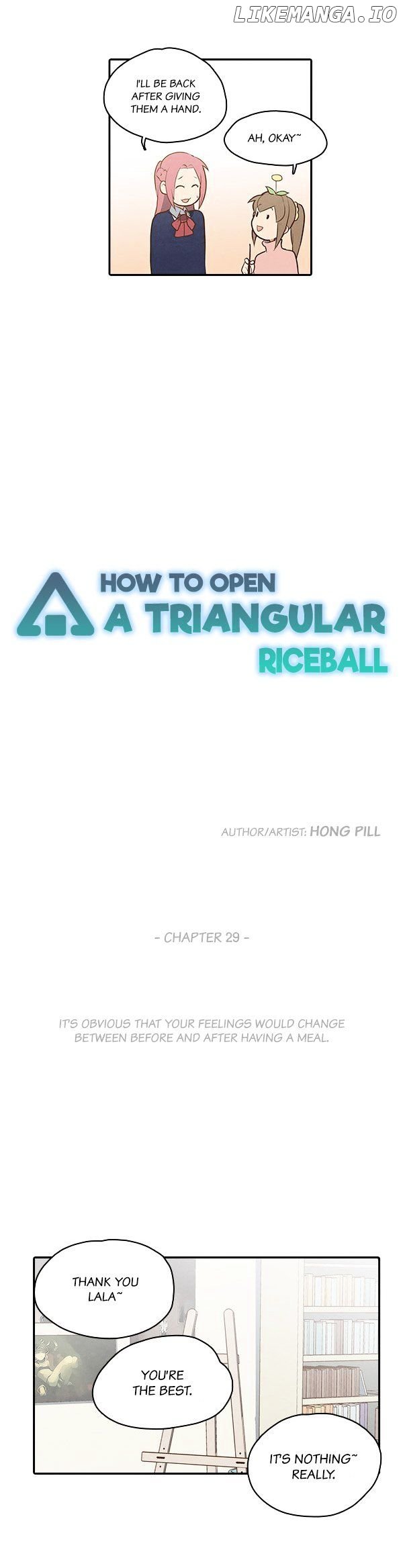 How To Open A Triangular Riceball chapter 29 - page 4