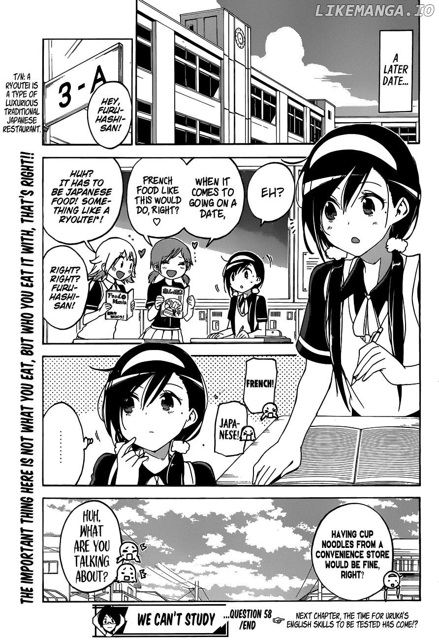 Bokutachi wa Benkyou ga Dekinai Chapter 58 - page 20